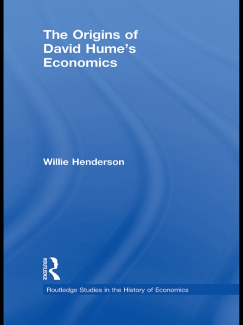 The Origins of David Hume's Economics, PDF eBook