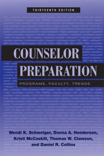 Counselor Preparation : Programs, Faculty, Trends, PDF eBook