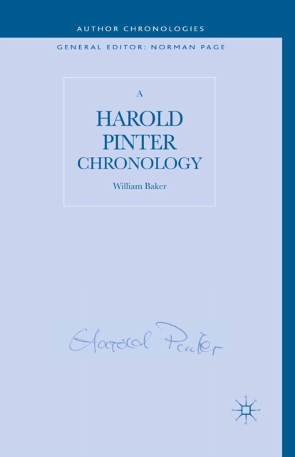 A Harold Pinter Chronology, PDF eBook