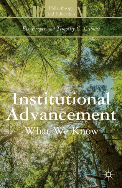 Institutional Advancement : What We Know, PDF eBook
