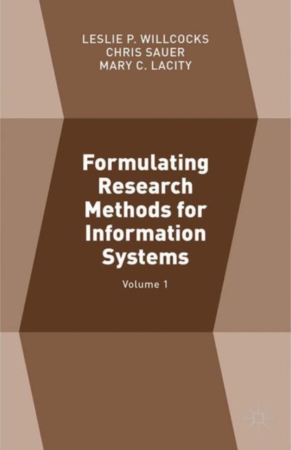 Formulating Research Methods for Information Systems : Volume 1, PDF eBook