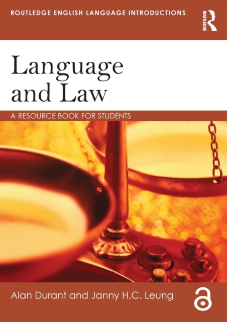 Language and Law : A resource book for students, Paperback / softback Book