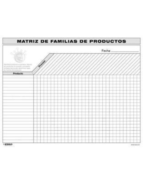 VSM Product Family Matrix (Spanish), Loose-leaf Book