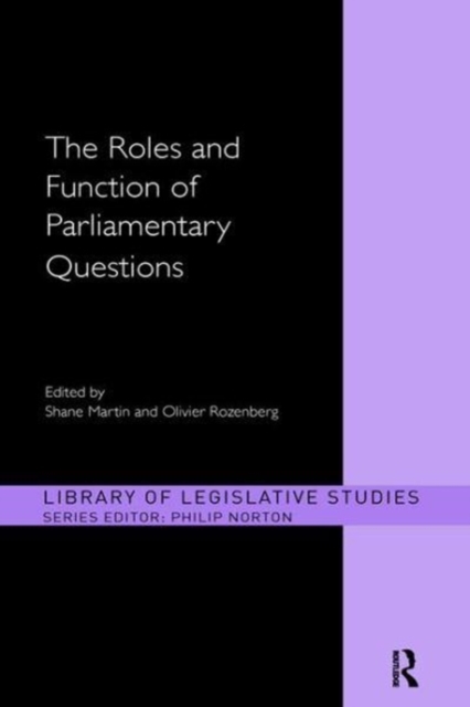 The Roles and Function of Parliamentary Questions, Paperback / softback Book