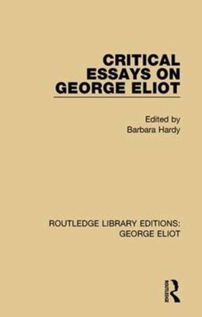 Critical Essays on George Eliot, Paperback / softback Book