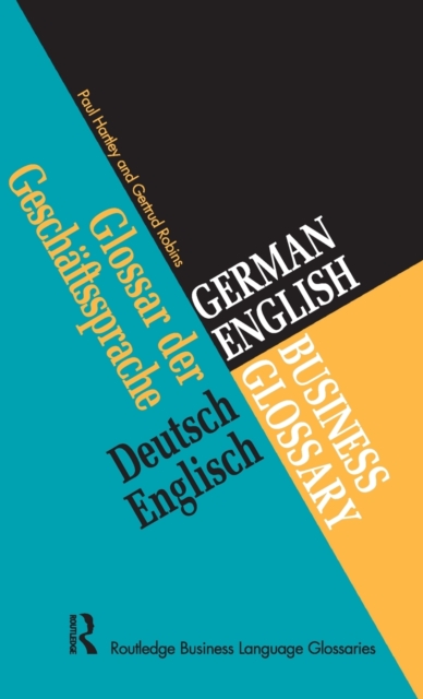 German/English Business Glossary, Hardback Book
