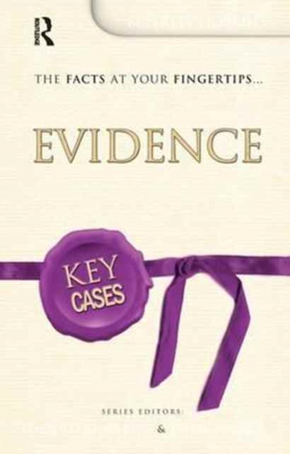 Key Cases: Evidence, Hardback Book