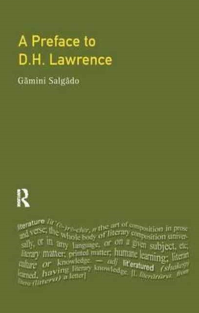 A Preface to Lawrence, Hardback Book