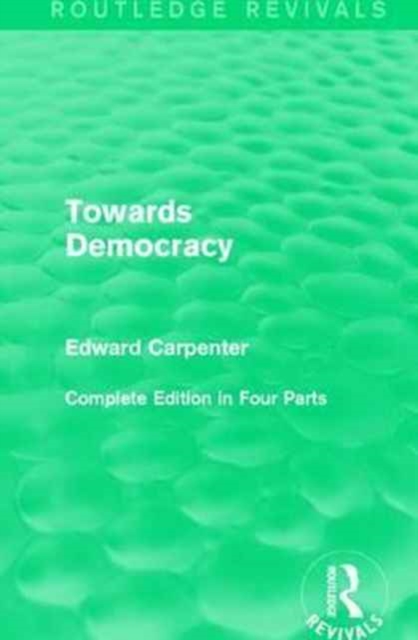Towards Democracy, Paperback / softback Book