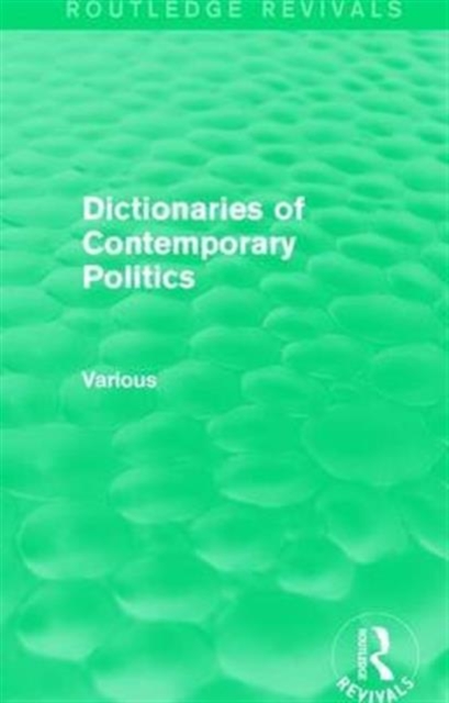 Dictionaries of Contemporary Politics, Multiple-component retail product Book