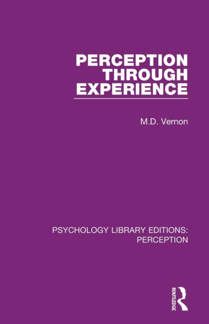 Perception Through Experience, Paperback / softback Book