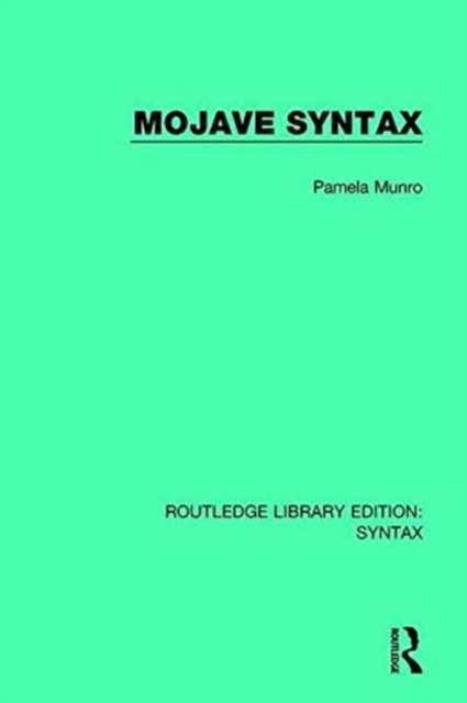 Mojave Syntax, Hardback Book