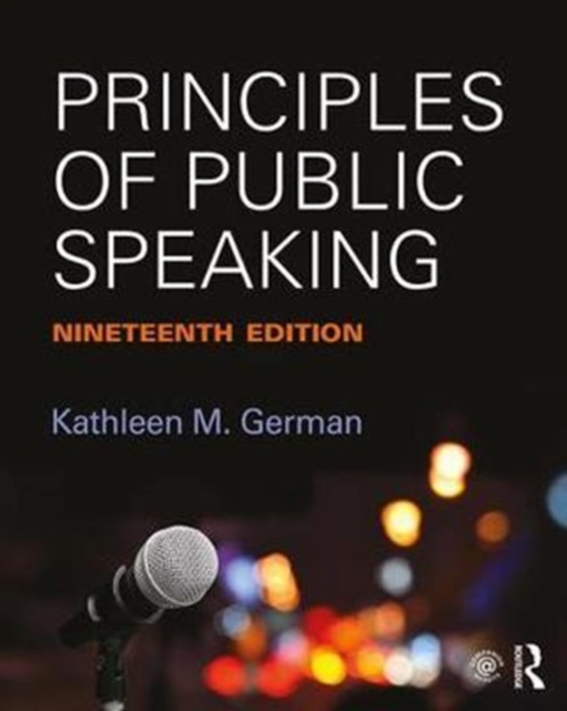 Principles of Public Speaking, Paperback / softback Book