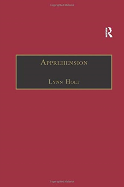 Apprehension : Reason in the Absence of Rules, Paperback / softback Book