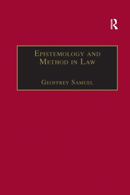 Epistemology and Method in Law, Paperback / softback Book
