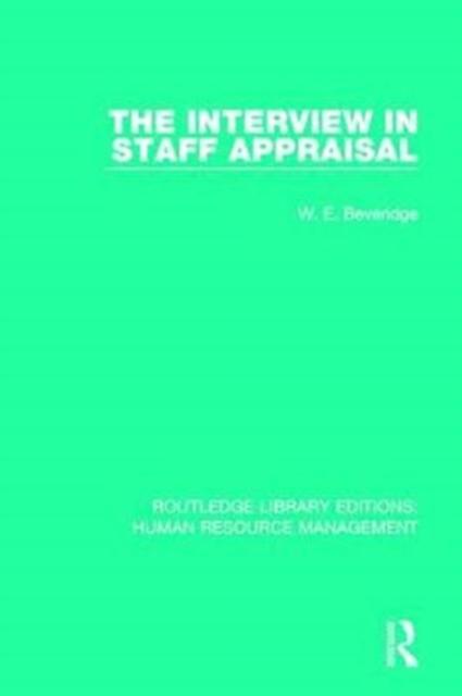 The Interview in Staff Appraisal, Paperback / softback Book