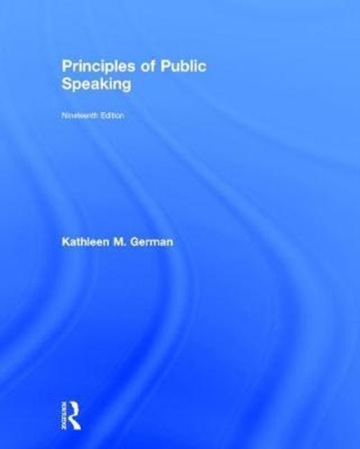 Principles of Public Speaking, Hardback Book