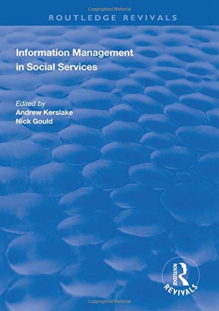 Information Management in Social Services, Hardback Book