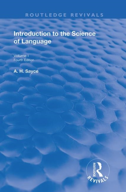 Introduction to the Science of Language : Vol 1, Paperback / softback Book