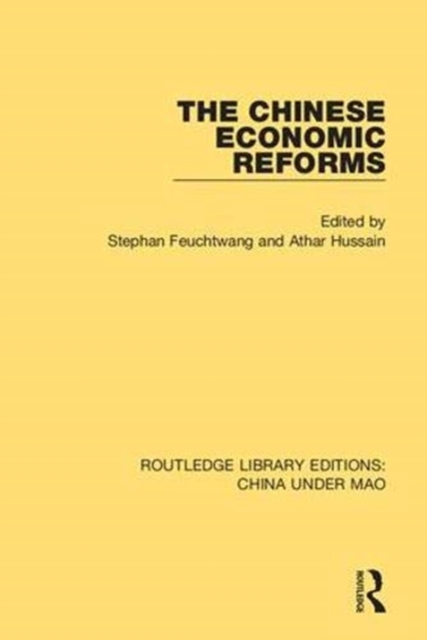 The Chinese Economic Reforms, Hardback Book