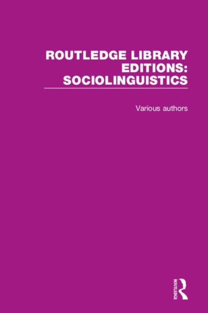 Routledge Library Editions: Sociolinguistics, Multiple-component retail product Book