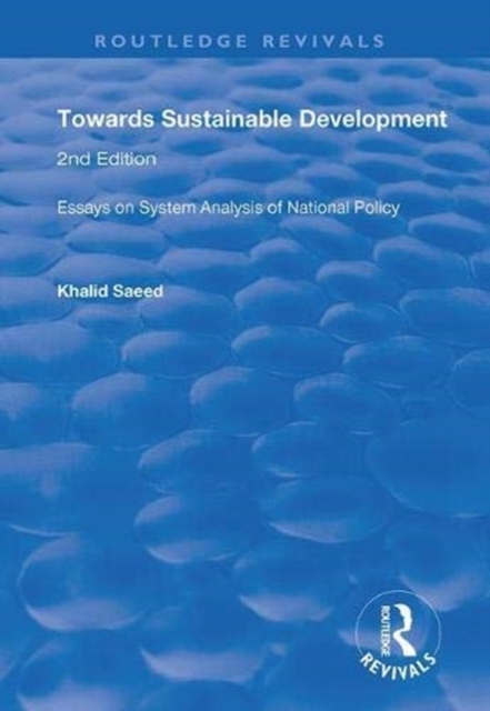 Towards Sustainable Development : Essays on System Analysis of National Policy, Paperback / softback Book