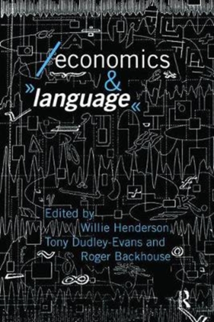 Economics and Language, Hardback Book