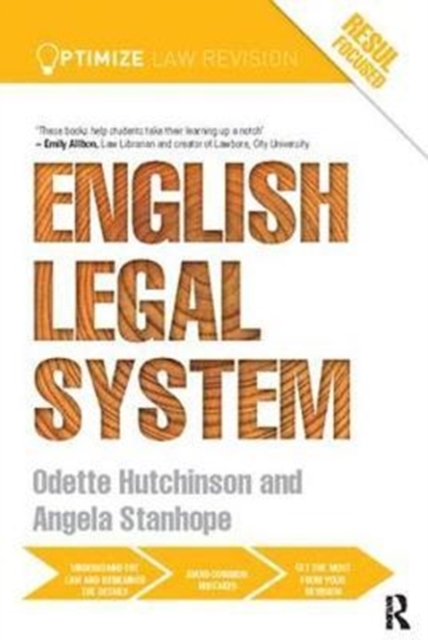 Optimize English Legal System, Hardback Book