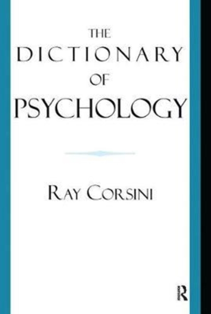 The Dictionary of Psychology, Hardback Book