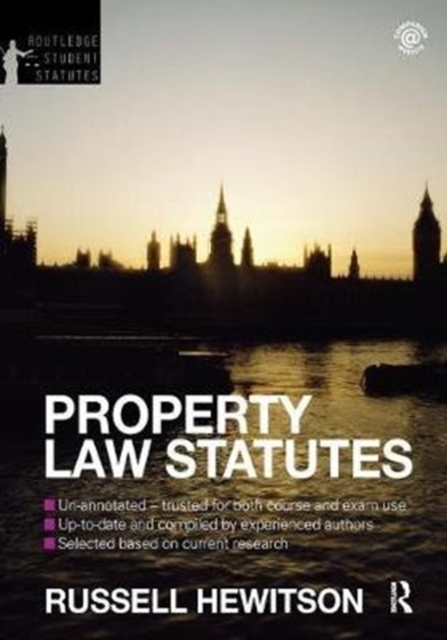 Property Law Statutes 2012-2013, Hardback Book