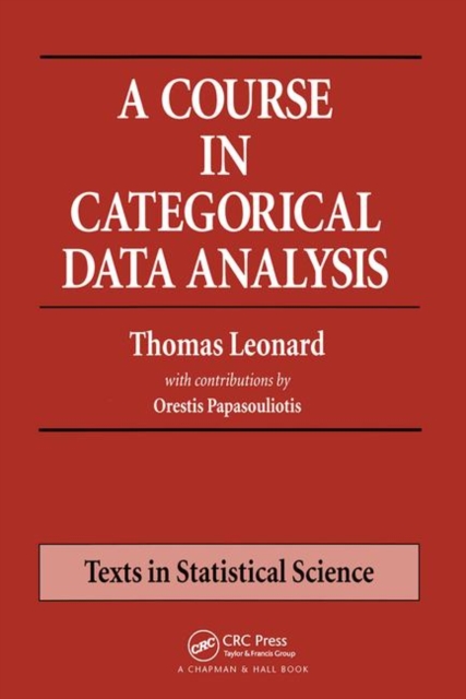 A Course in Categorical Data Analysis, Hardback Book