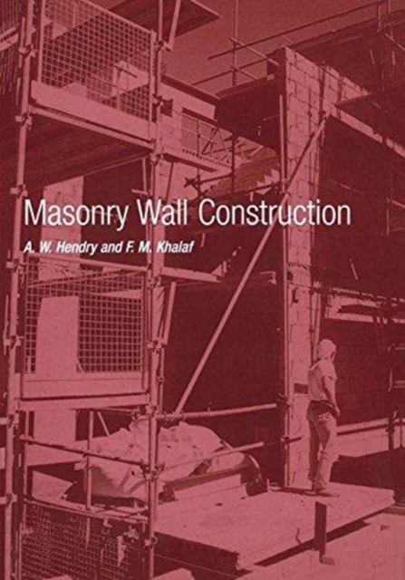 Masonry Wall Construction, Hardback Book