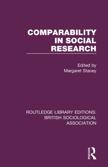 Comparability in Social Research, Paperback / softback Book