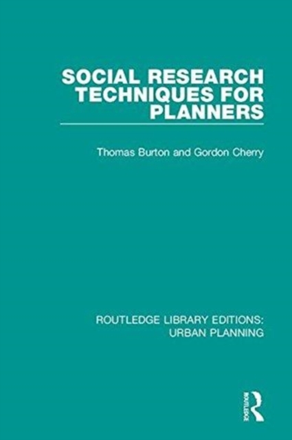 Social Research Techniques for Planners, Hardback Book