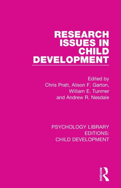 Research Issues in Child Development, Paperback / softback Book