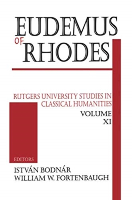 Eudemus of Rhodes, Paperback / softback Book