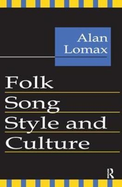 Folk Song Style and Culture, Hardback Book