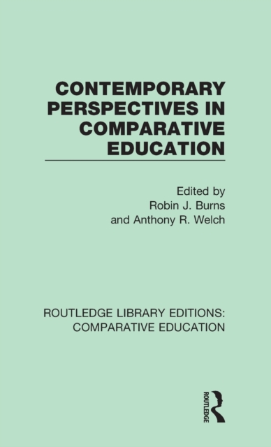 Contemporary Perspectives in Comparative Education, Hardback Book