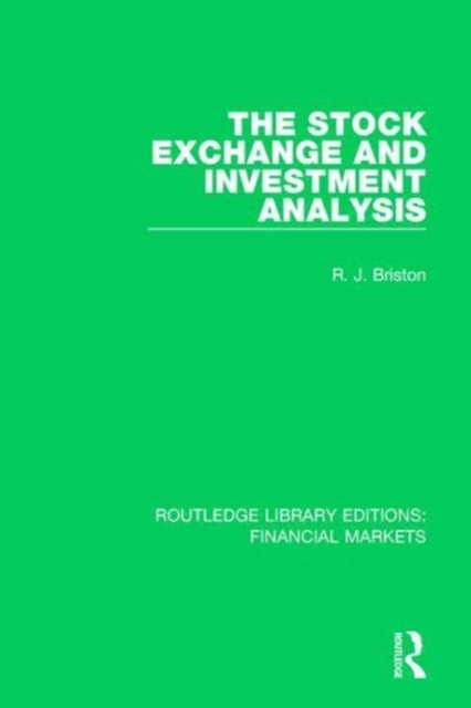 The Stock Exchange and Investment Analysis, Hardback Book