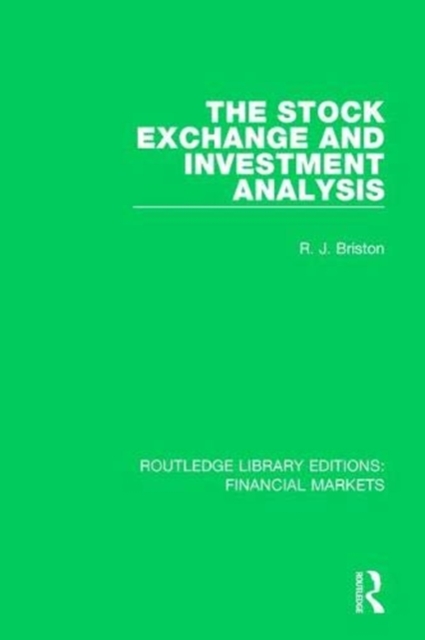 The Stock Exchange and Investment Analysis, Paperback / softback Book