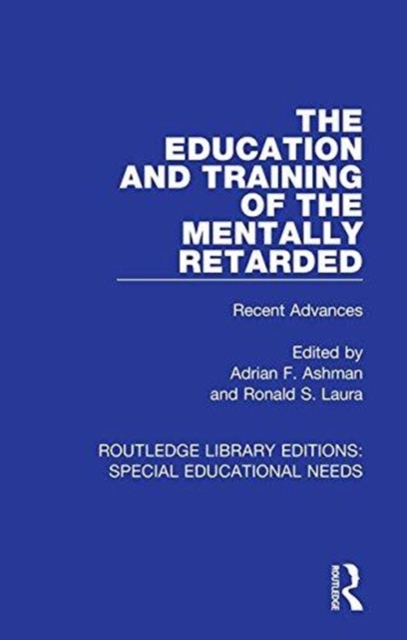 Routledge Library Editions: Special Educational Needs, Multiple-component retail product Book