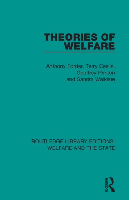 Theories of Welfare, Paperback / softback Book