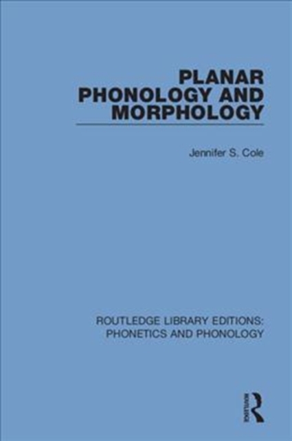 Planar Phonology and Morphology, Hardback Book
