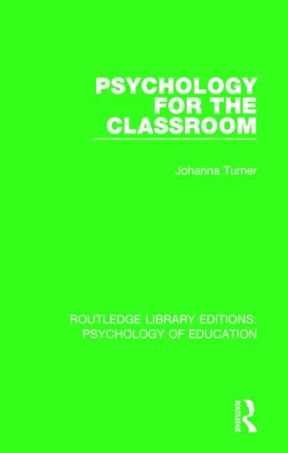 Psychology for the Classroom, Paperback / softback Book