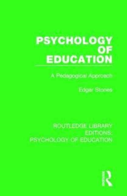 Psychology of Education : A Pedagogical Approach, Hardback Book