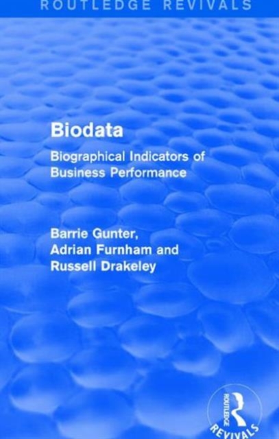 Biodata (Routledge Revivals) : Biographical Indicators of Business Performance, Hardback Book