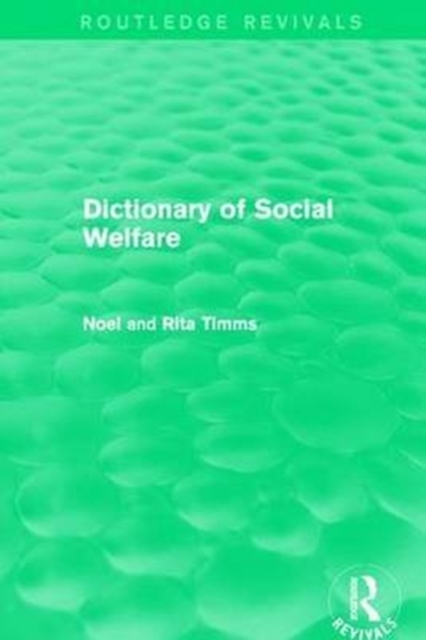 Dictionary of Social Welfare, Paperback / softback Book