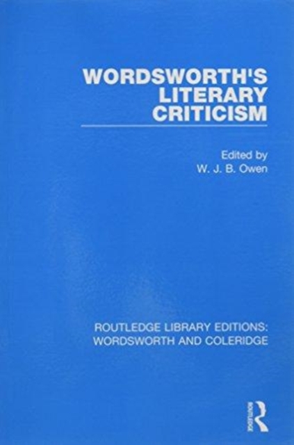 Wordsworth's Literary Criticism, Paperback / softback Book
