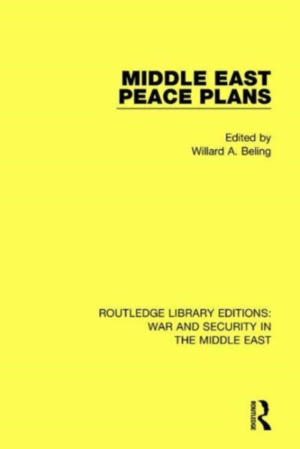 Middle East Peace Plans, Paperback / softback Book