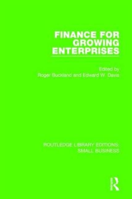 Finance for Growing Enterprises, Hardback Book